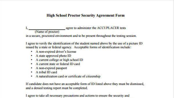 security agreement form samples