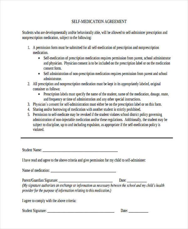 self administration agreement form