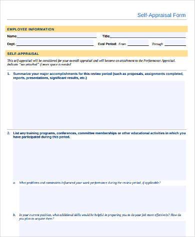 FREE 6+ Sample Customer Appraisal Forms in PDF | MS Word