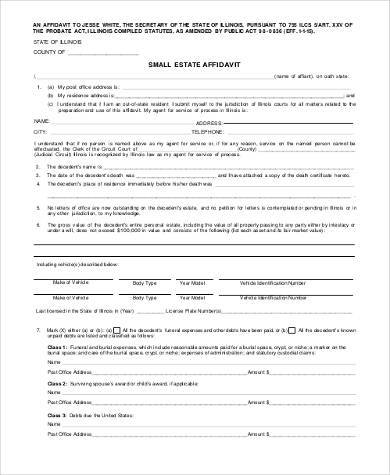 small estate affidavit form2