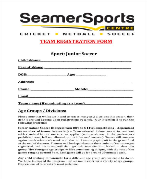 FREE 39 Registration Form Templates In PDF MS Word Excel