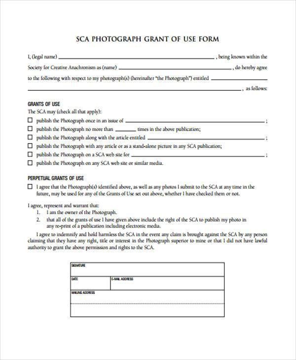 standard photography release form1