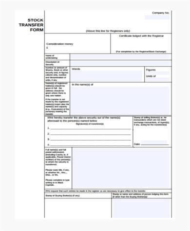 stock transfer form in pdf