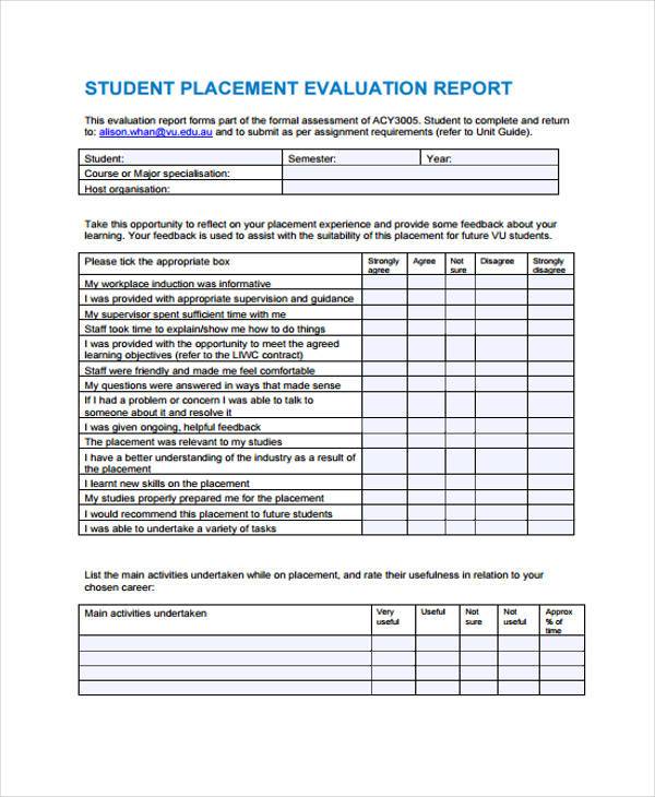 how to write student assessment report