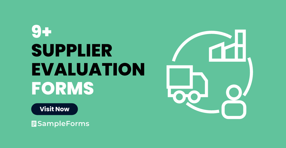 supplier evaluation forms