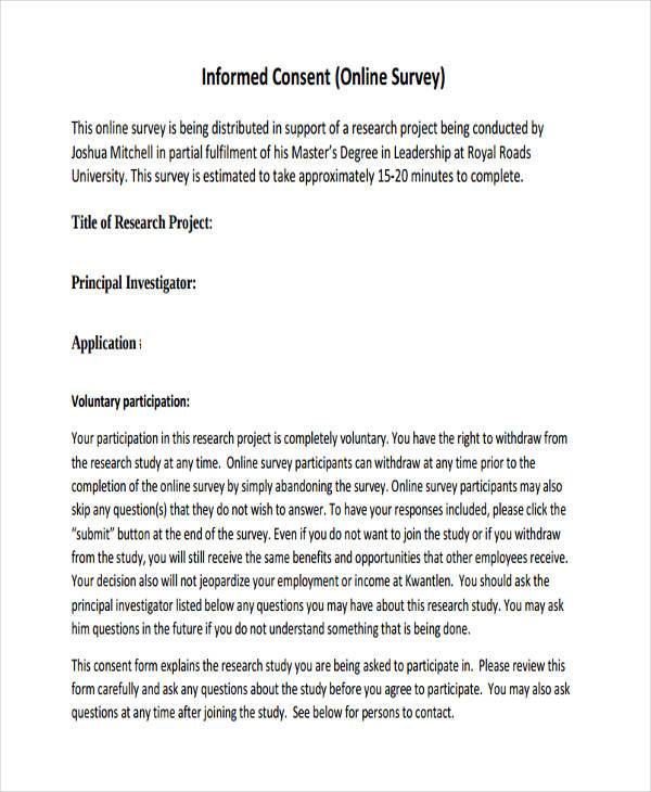 survey informed consent form example
