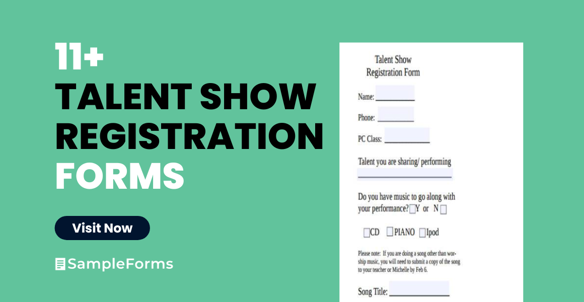talent show registration form