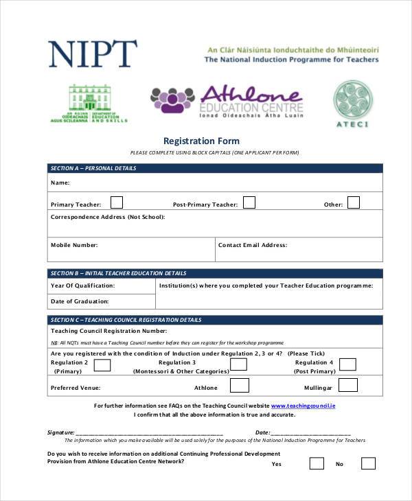 teacher council registration form1