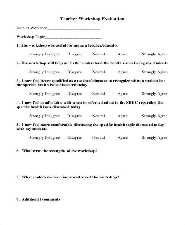 teacher workshop evaluation form1