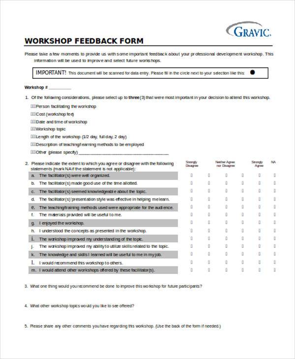 teacher workshop feedback form1
