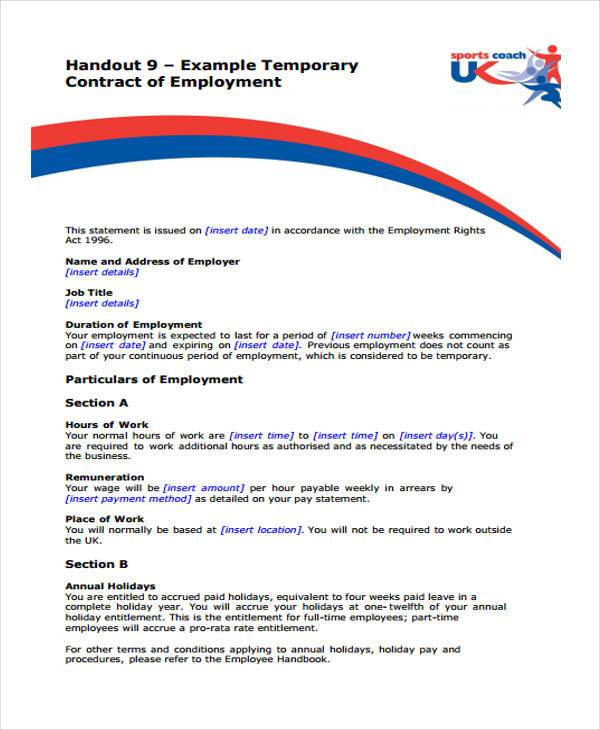 FREE 53+ Employment Form Samples, PDF, MS Word, Google Docs, Excel