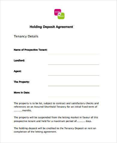 Sample Tenancy Deposit Forms - 9+ Free Documents in Word, PDF