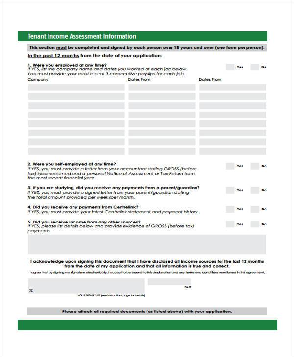 tenant income assessment information form1