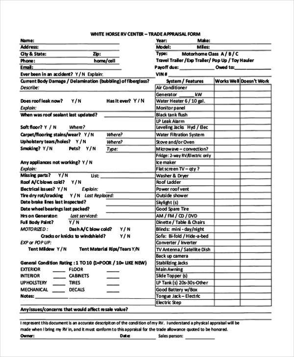 FREE 19 Sample Appraisal Forms In PDF