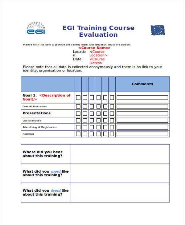 training course evaluation form2