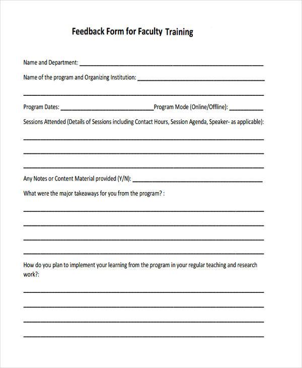 training faculty feedback form1
