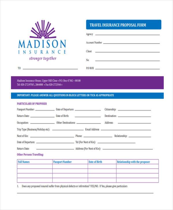 FREE 35+ Sample Proposal Forms in PDF