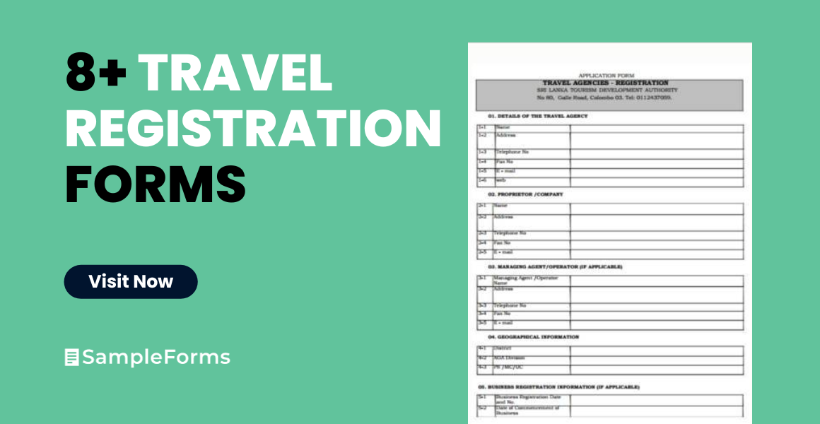 travel registration form