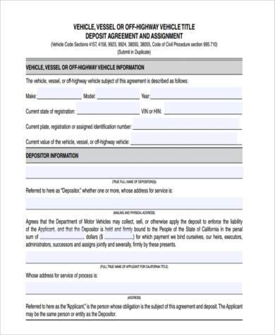 vehicle deposit form in pdf1