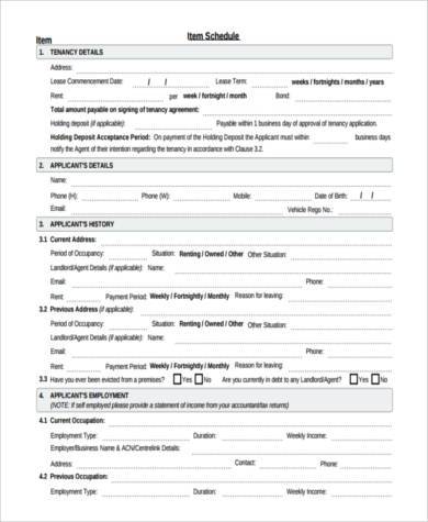 vehicle holding deposit form