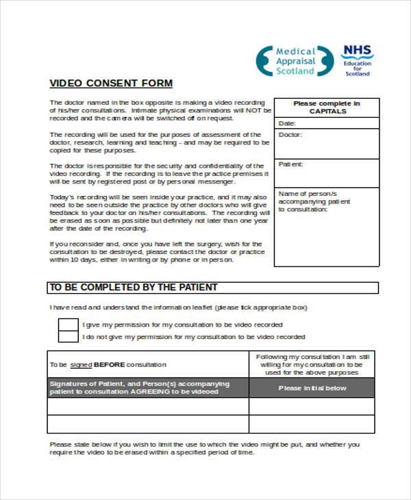 form ehealth consent Sample, Form Free  8 Video Example Samples Consent