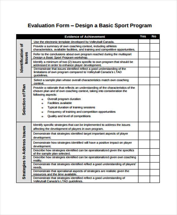 volleyball evaluation form in pdf