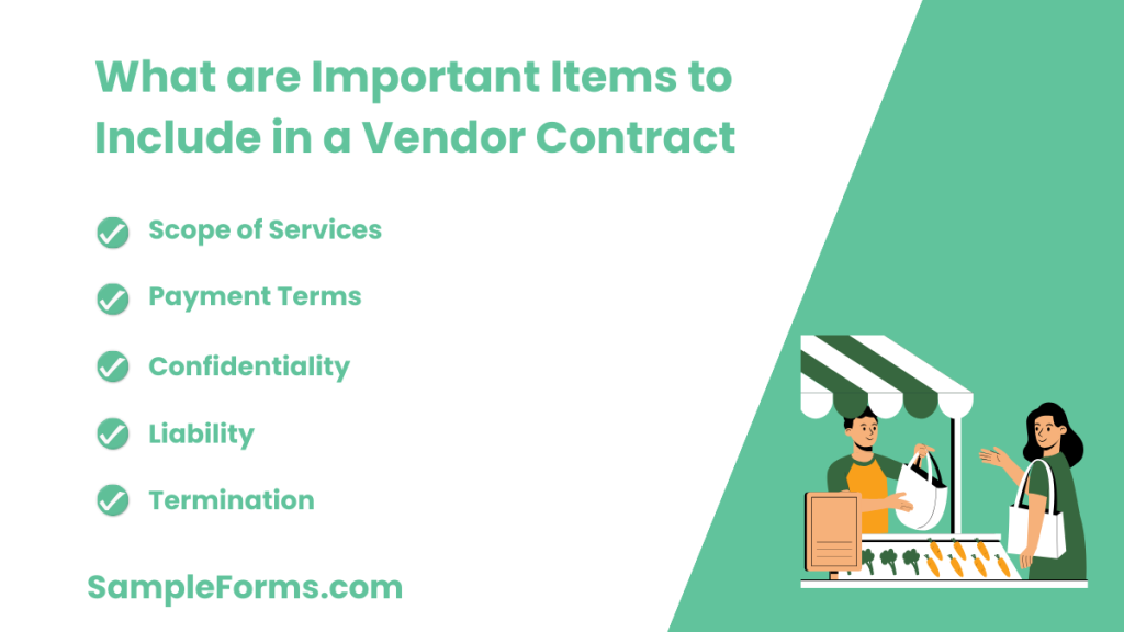 what are important items to include in a vendor contract 1024x576