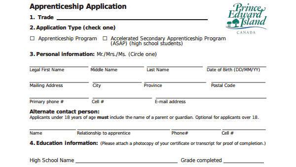 Free 8 Apprenticeship Agreement Forms In Pdf Ms Word