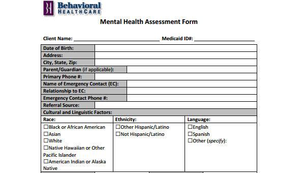 fimg health assessement