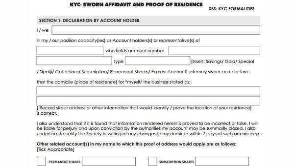 Free Sworn Statement Template from images.sampleforms.com