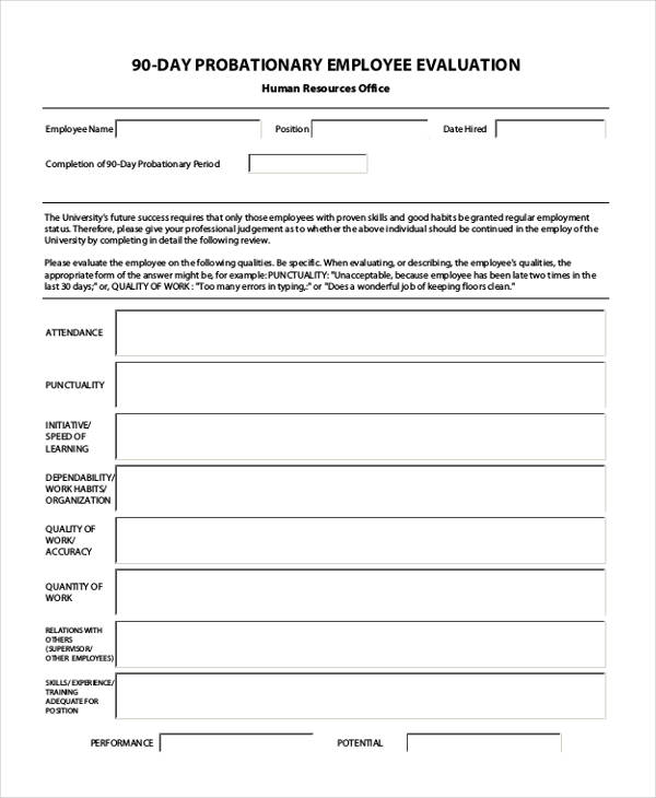 Free 25+ Employee Evaluation Forms In Pdf 