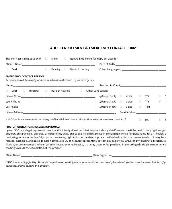adult enrollment emergency contact form3