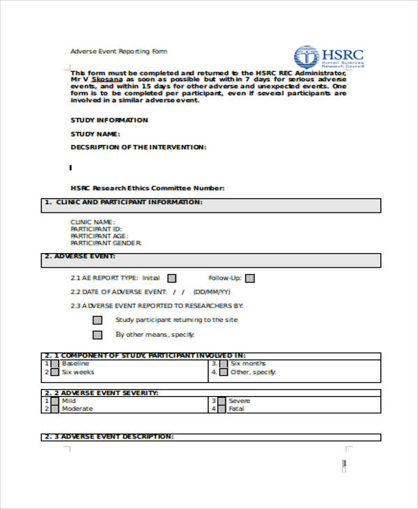 adverse event reporting form2