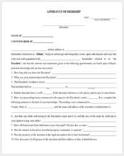 affidavit of heirship form1