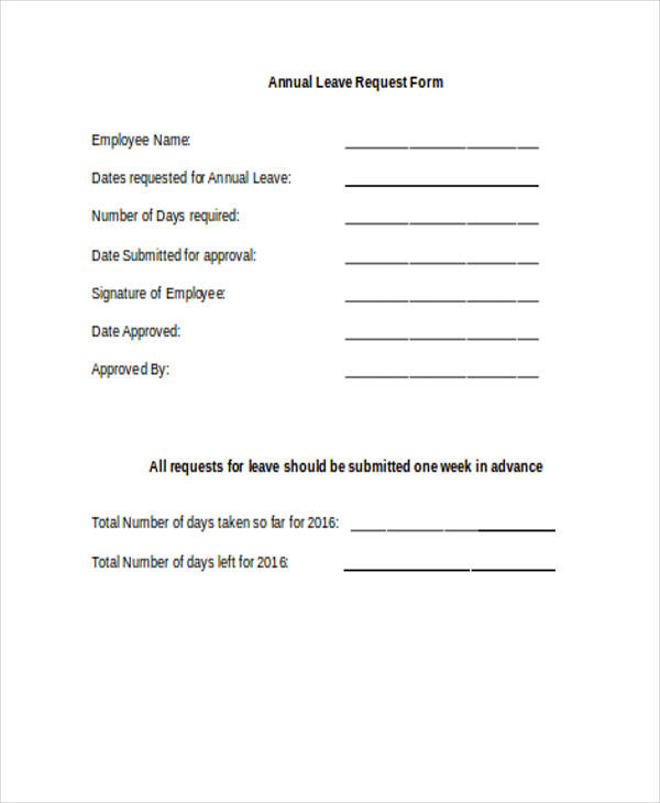 annual leave request form2