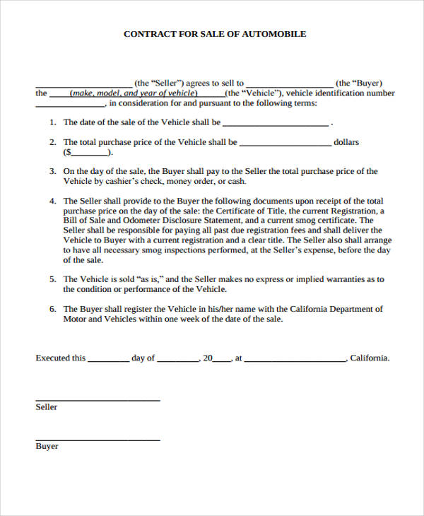 auto loan security agreement form1