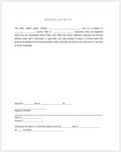 blank general affidavit form11