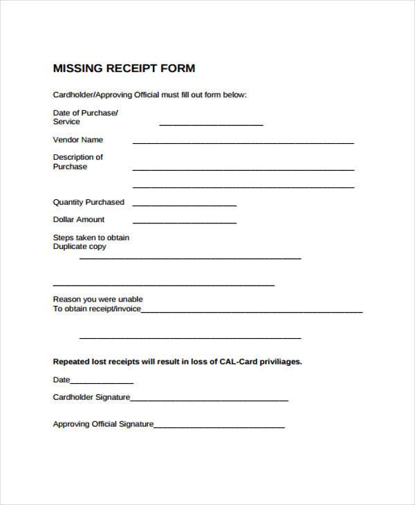 FREE 44+ Receipt Forms in PDF