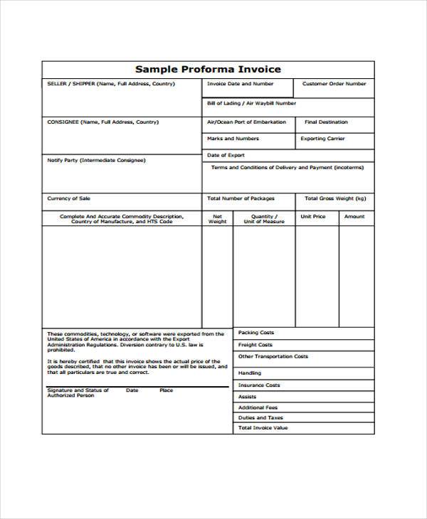 distribution invoice form Forms Invoice 37 FREE   PDF