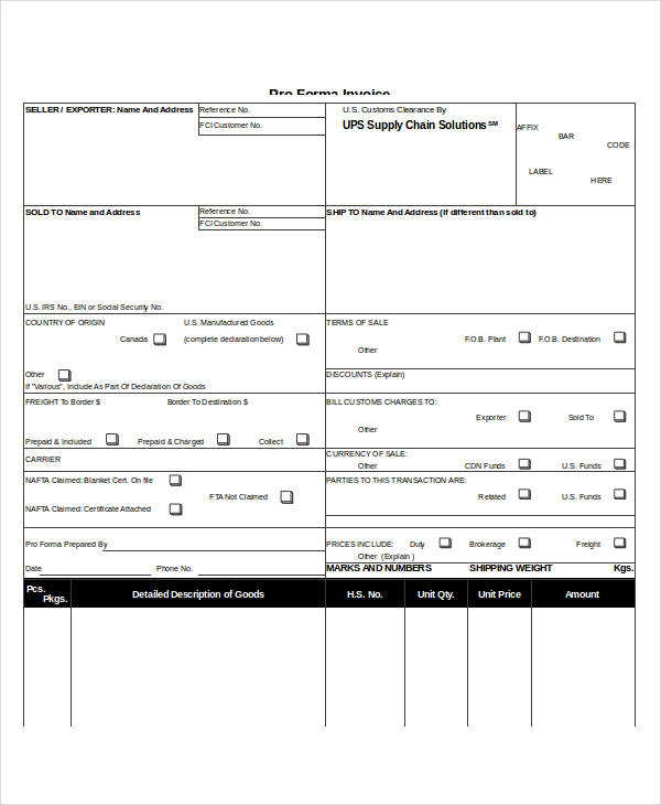 blank proforma invoice form2