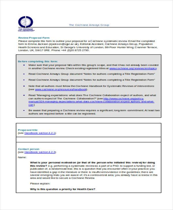 book review proposal form