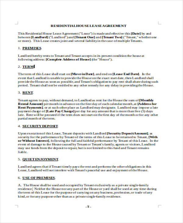 business lease agreement form pdf1