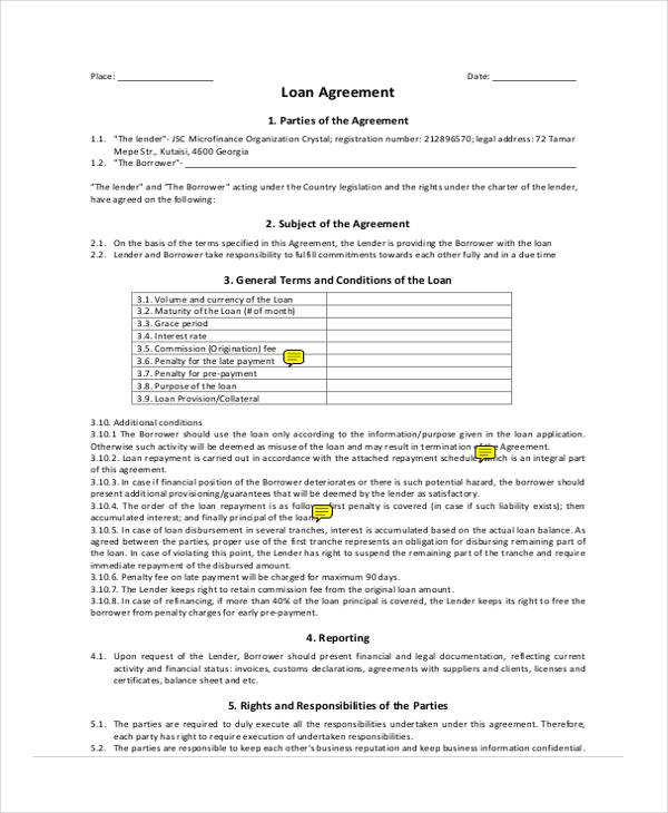 business loan agreement form1