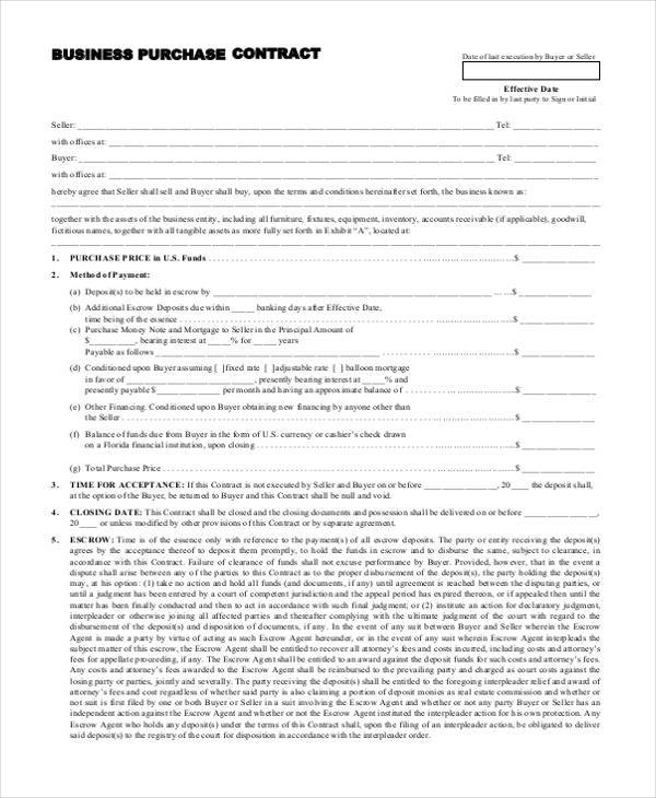 business purchase contract form2