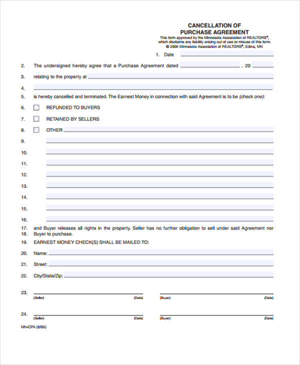 FREE 24+ Purchase Agreement Forms in PDF MS Word