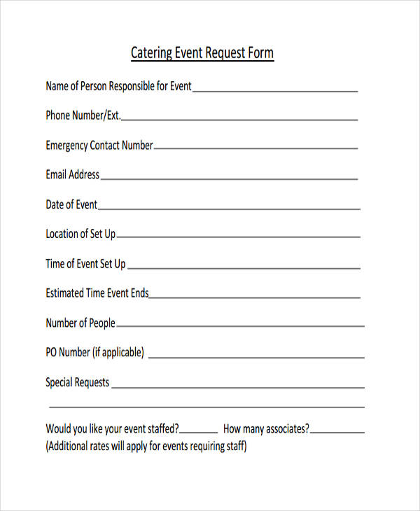 catering event request form1