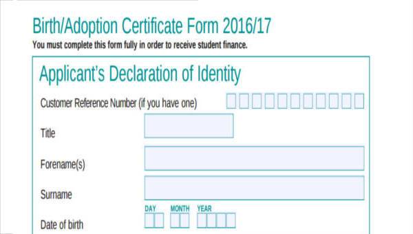 certificate forms in pdf