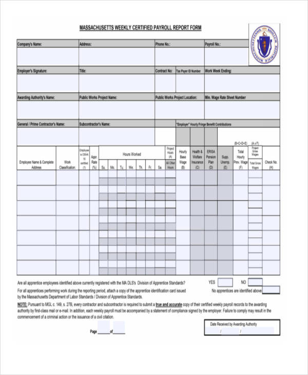 certified payroll report form1