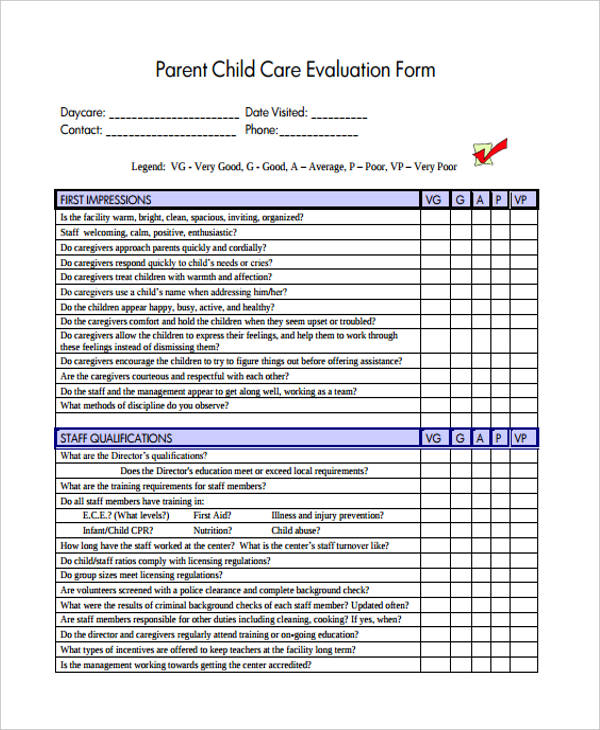 child care training evaluation form1