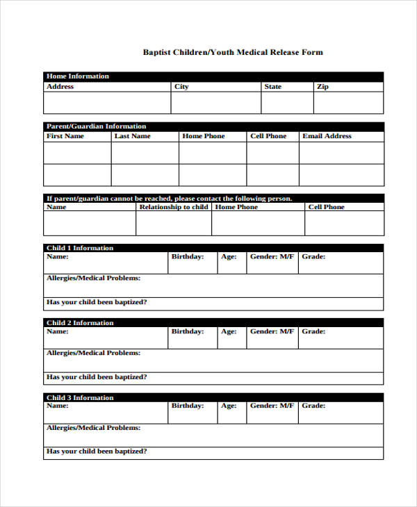church youth medical release form2